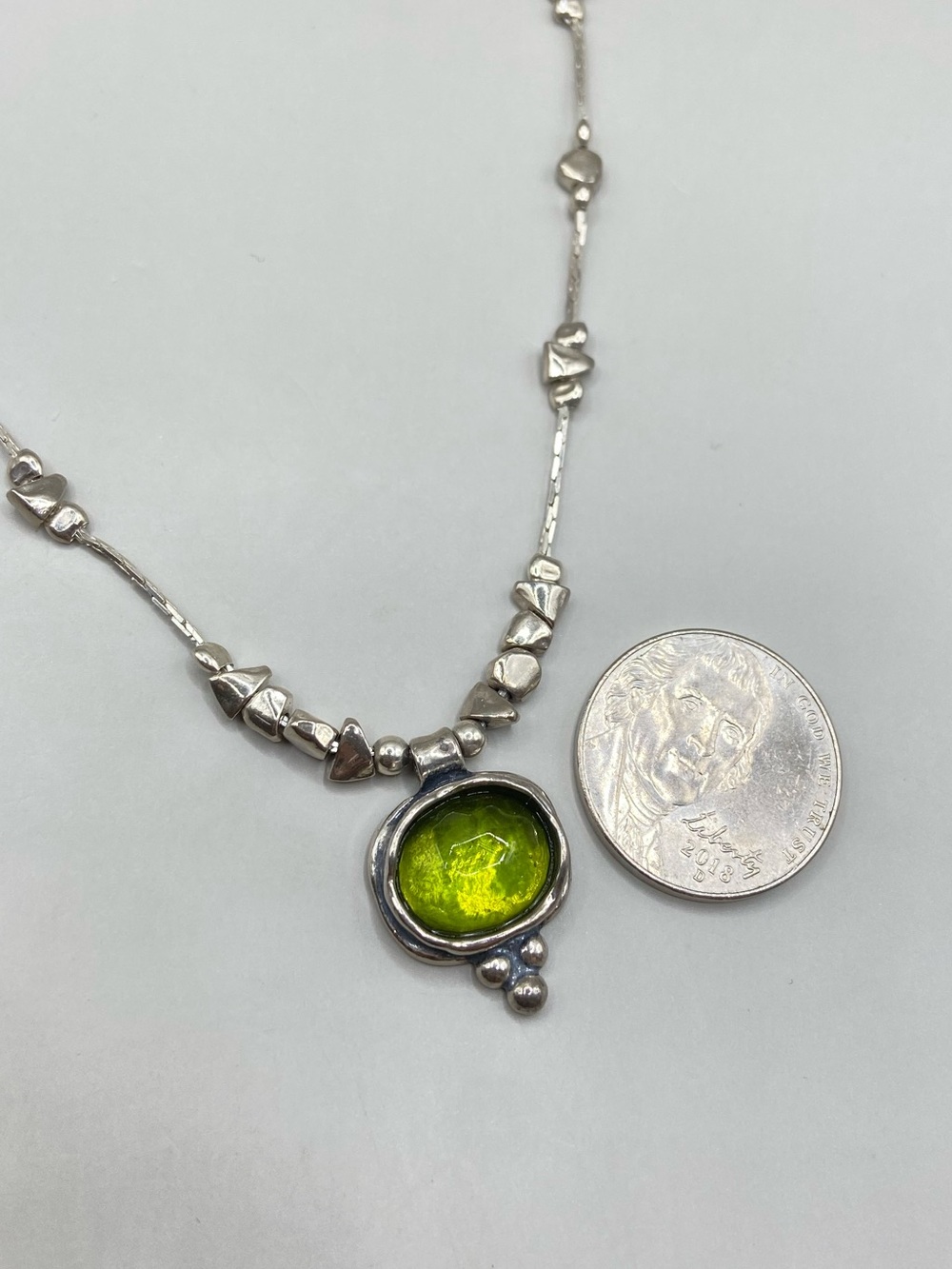 Silpada Artisan Green Glass Necklace - Picture 4 of 6